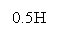 Text Box: 0.5H