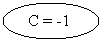 Oval:  C = -1
